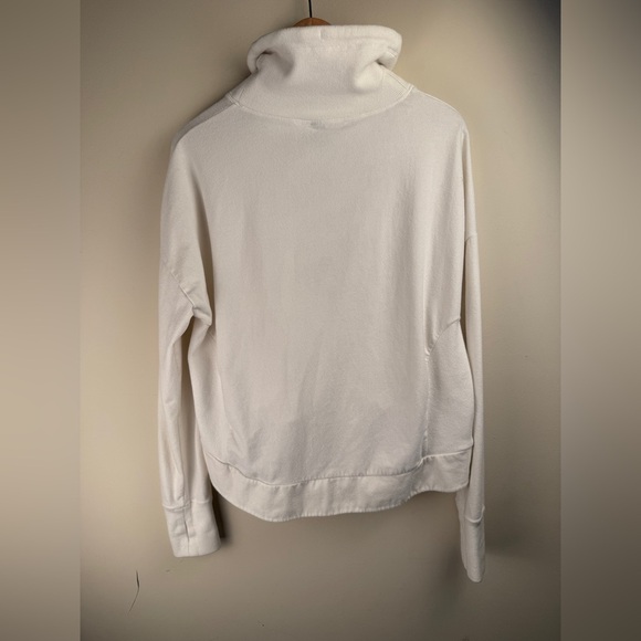 Sweaty Betty Harmonise Luxe Fleece Sweatshirt Lily White Women’s Medium Capsule - Picture 3 of 11